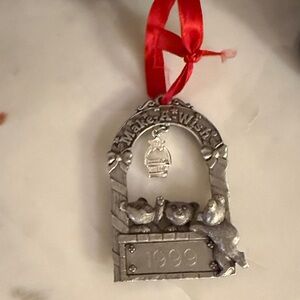 Christmas bear Ornament Gloria Duchin make a wish Christmas bear ornament